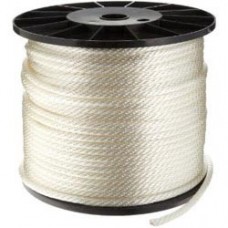 1/4" SOLID BRAID WHITE NYLON ROPE